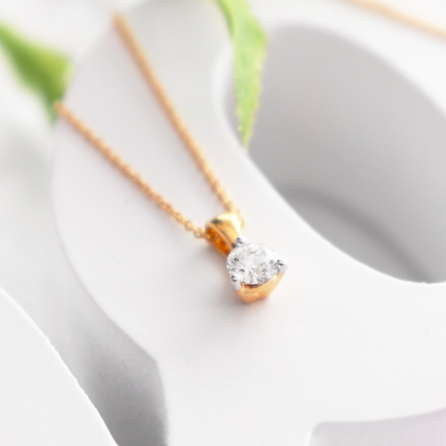 Andrea - Pendentif Or Jaune 0.33 ct