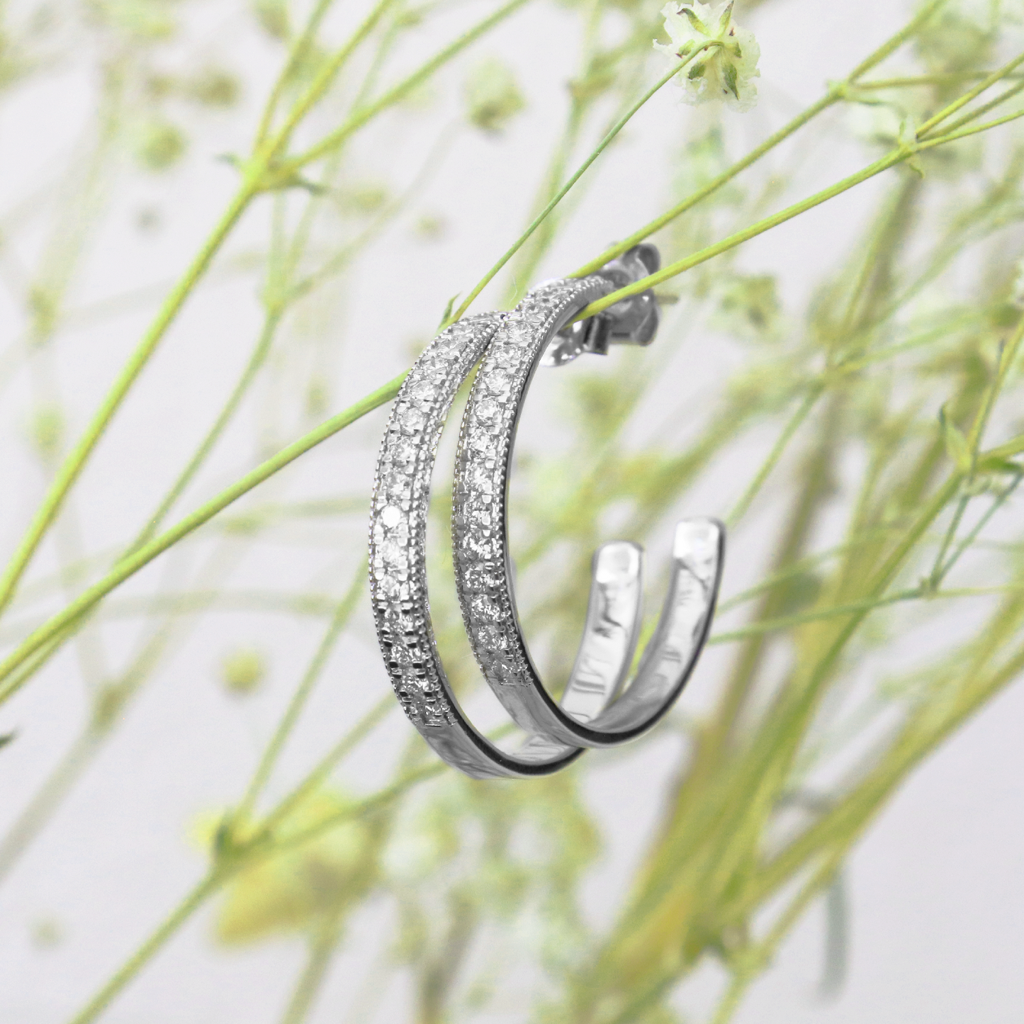 Charlotte - Boucles d'oreilles Demi-lune Grandes
