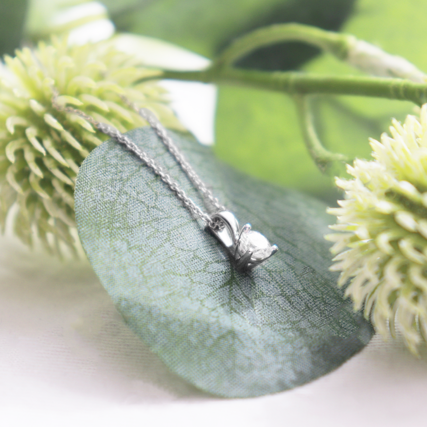 Alexandra - Pendentif Or Blanc 0.33 ct