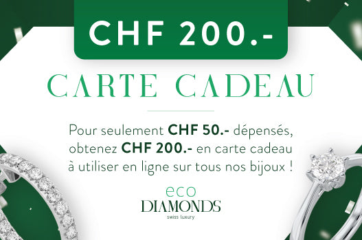 Carte Cadeau CHF 200.- Eco Diamonds
