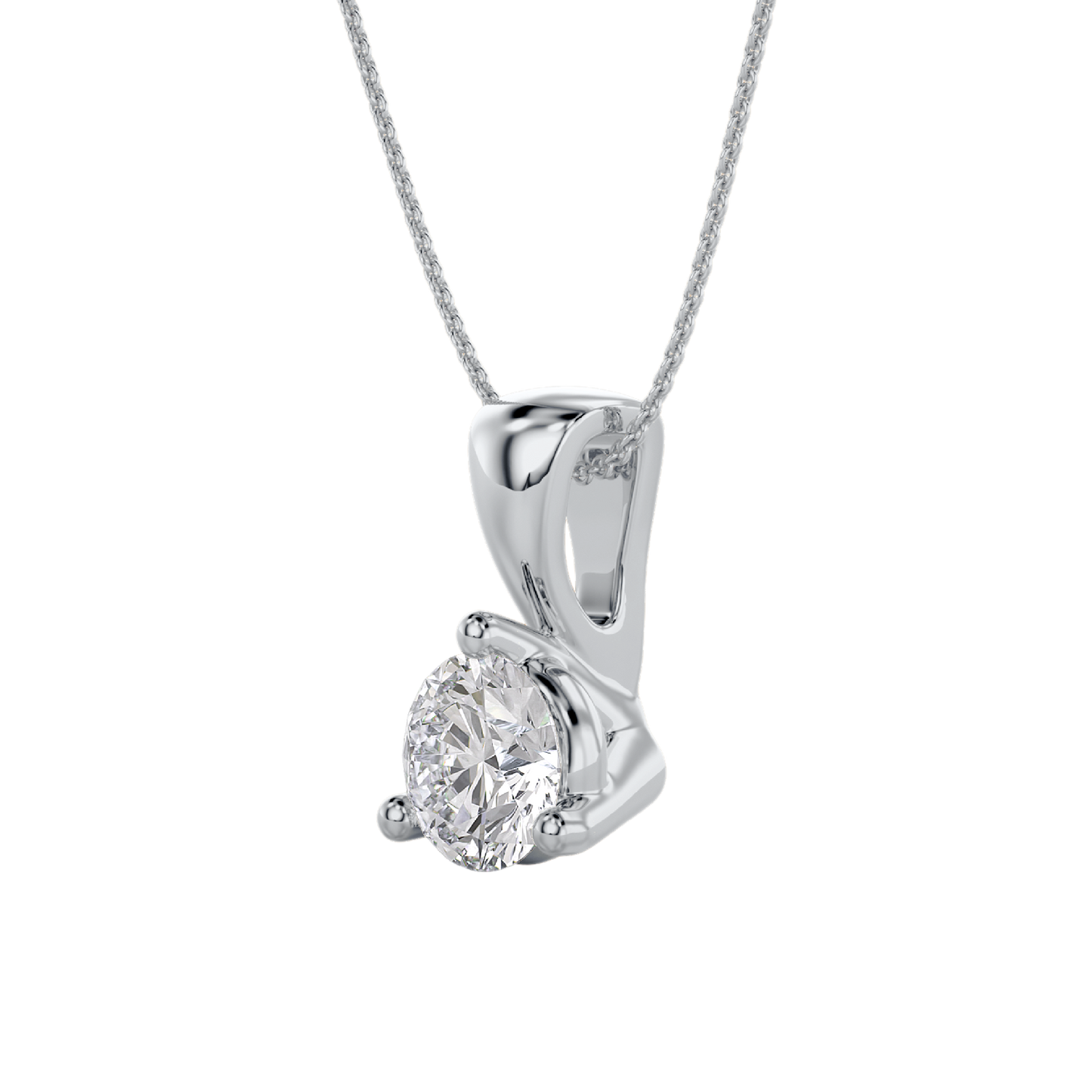 Alexandra - Pendentif Or Blanc