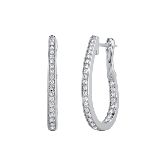 Elizabeth - Boucles d'oreilles Créole Goutte