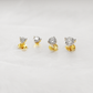 Mélanie - Boucles d'oreilles Clou Or Jaune